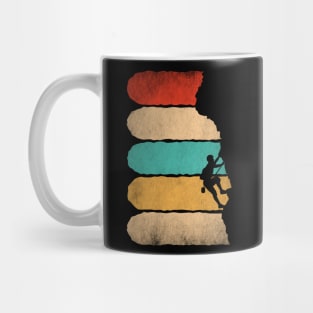 Awesome Rock Climbing Retro Mountain Climber Hiker Alpinism Mug